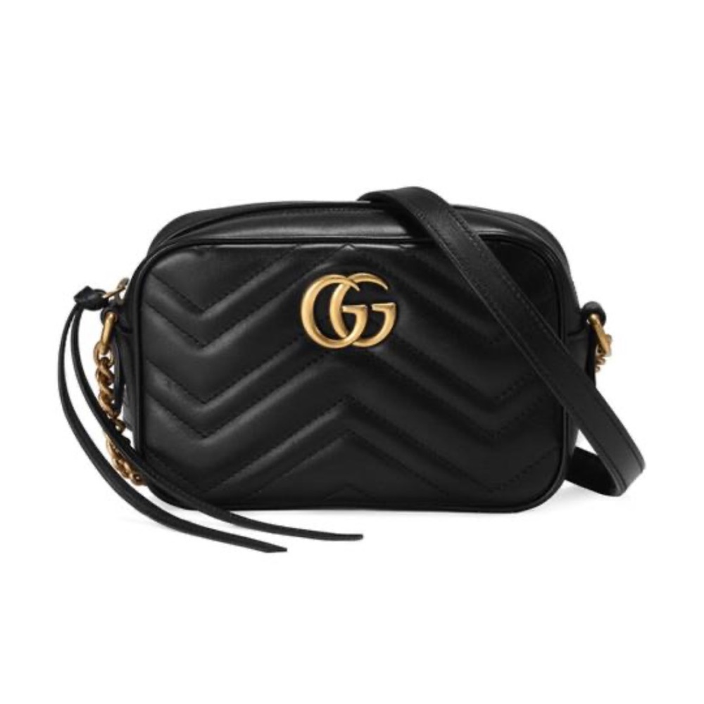 Authentic GG Marmont matelassé mini bag